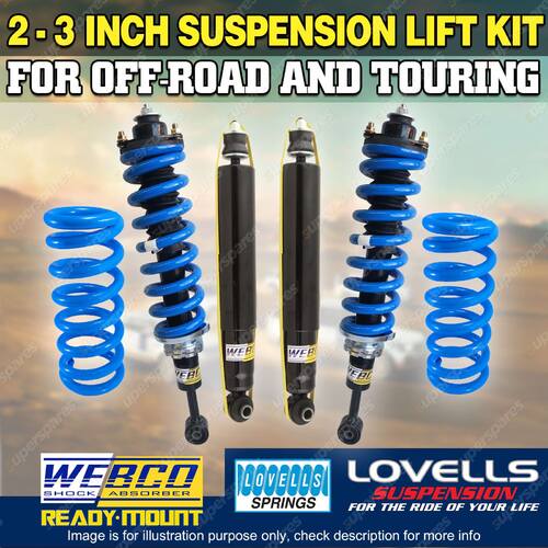 Adjustable 2 - 3 Inch Complete Strut Shock Lift Kit for Toyota FJ Cruiser GSJ15