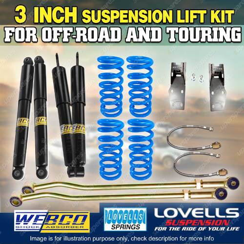 3 Inch Lift Kit Lovells Coil Panhard Rod Drop Box for Nissan Patrol GQ GU