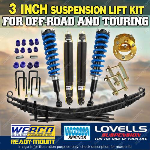 3" Front + 2" Rear Levelling Lift Kit for Toyota Hilux KUN26R GGN25R 05-15