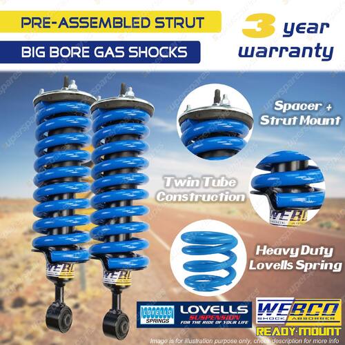 2 Inch 50mm Complete Strut Lift Kit Lovells Spring for Nissan Navara NP300 D23