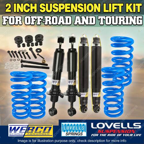 2 Inch Lift Kit Diff Drop Shock Lovells Coil Springs for Toyota Landcruiser 200