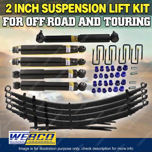 2 Inch 50mm Lift Kit Shocks Damper Raw Leaf Spring for Toyota Landcruiser 75