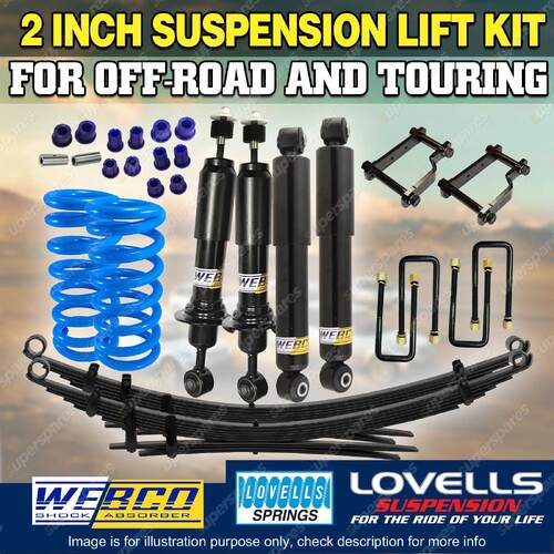 2" 50mm Lift kit Lovells Coil Raw Leaf Shackle for Ford Ranger PX 12-18