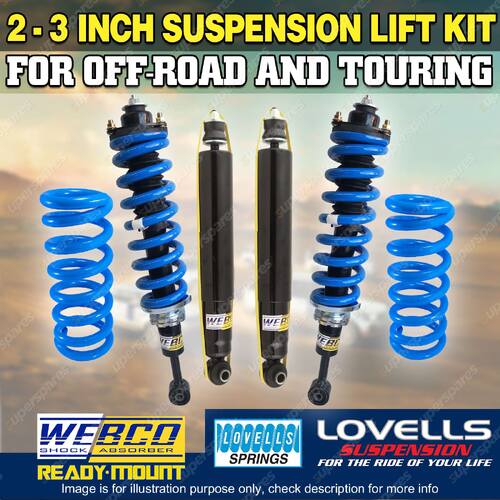 Adjustable 2-3 Inch Complete Strut Lift Kit Lovells Coil for Ford Everest 15-18