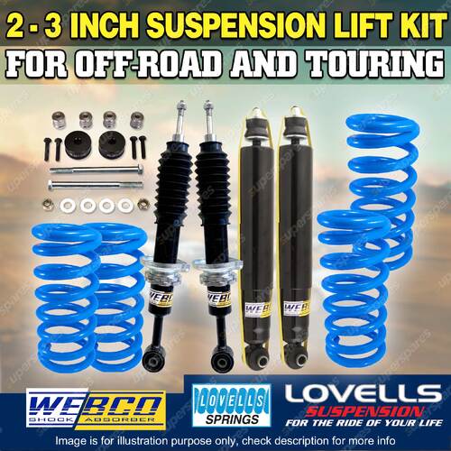 2-3 Inch Lift Kit Shocks Diff Drop Kit Lovells Coil for Toyota Fortuner GUN156