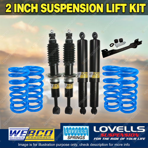 2 Inch Lift Kit Shock Lovells Coil Springs Diff Drop for Isuzu MU-X 13-on