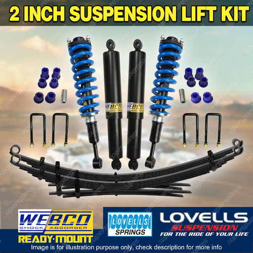 2"50mm Pre Assembled Lift Kit Lovells Coil EFS Leaf for Nissan Navara NP300 Leaf