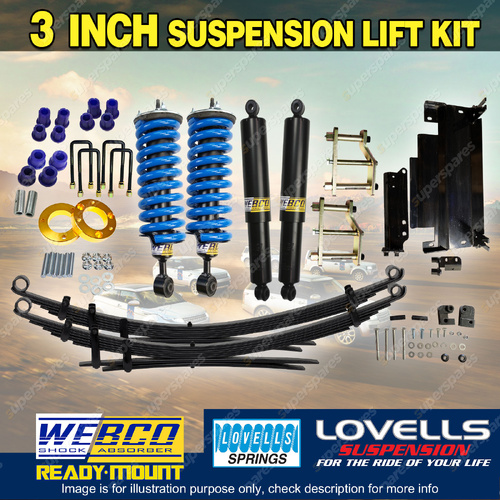 3" Pre Assembled Lift Kit EFS Leaf Diff Shackle for Nissan Navara NP300 Leaf