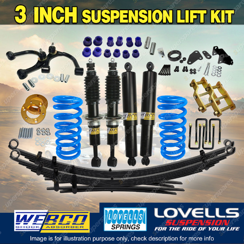 3"75mm Lift Kit Shock Lovells Coil Raw Leaf Control Arm Diff for Ford Ranger PX3