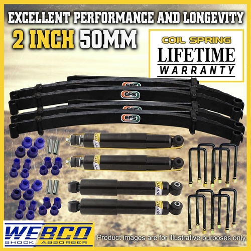 2 Inch 50mm Lift Kit Webco Shock Absorbers EFS Leaf Springs for Ford Maverick DA