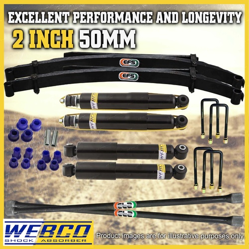 2 Inch 50mm Lift Kit Shocks EFS Torsion Leaf Springs for Ford Ranger PJ PK