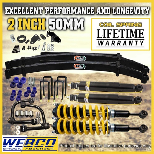 2" Pre Assembled Lift Kit Control Arm Shocks EFS Leaf for Ford Ranger 12-18