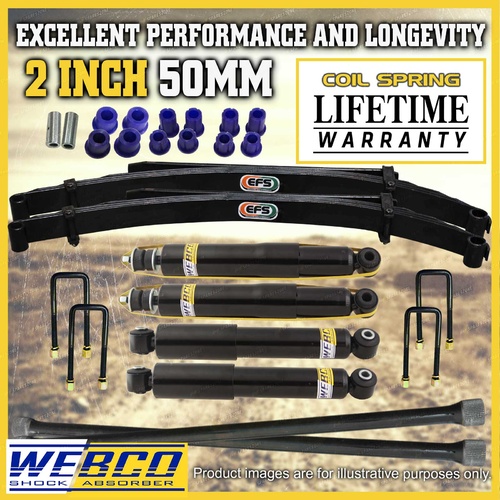 2 Inch Lift Kit Shocks RAW Torsion Bar EFS Leaf for Holden Jackaroo UBS 13 16 52