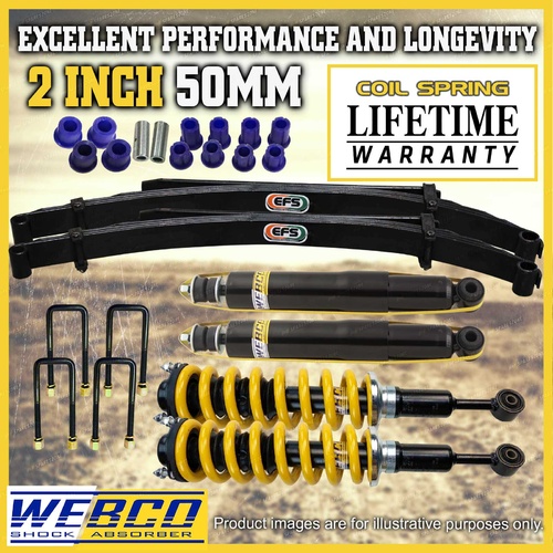 2 Inch Pre Assembled Lift Kit Shock King Springs EFS Leaf for Isuzu D Max 12-20