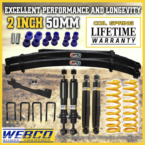 2 Inch Lift Kit Diff Drop Kit Webco Shock King Springs EFS Leaf for Isuzu D Max