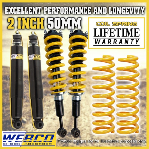 2 Inch Pre Assembled Lift Kit Shocks King Springs for Mitsubishi Challenger PB