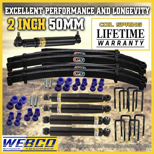 2 Inch 50mm Lift Kit Shocks Damper EFS Leaf Springs for Nissan Patrol GQ Y60