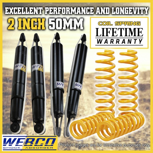 2 Inch 50mm Lift Kit Shocks King Coil Springs for Toyota Landcruiser 80 105