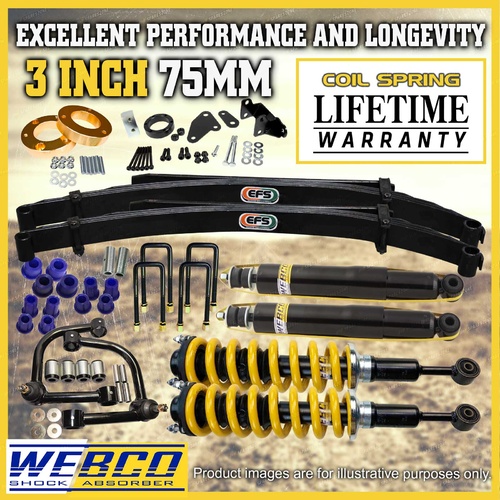 75mm + 50mm Assembled Lift Kit Control Arm Diff Drop Kit for Ford Ranger 12-18