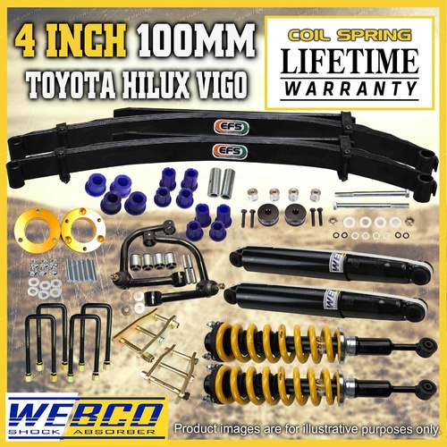 4 Inch 100mm Pre Assembled Lift Kit Control Arm for Toyota Hilux KUN26 GGN25