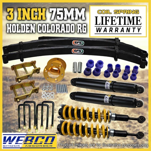 3 Inch Pre Assembled Lift Kit Shock King Springs EFS Leaf for Holden Colorado RG