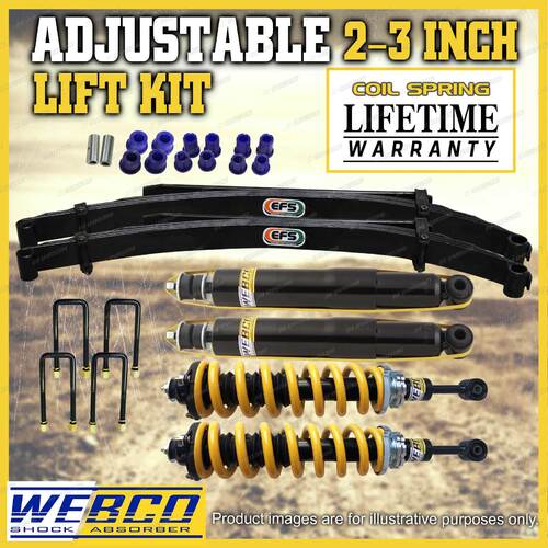 Adjustable 2 - 3 Inch Pre Assembled  Lift Kit for Toyota Hilux KUN26 GGN25 05-ON