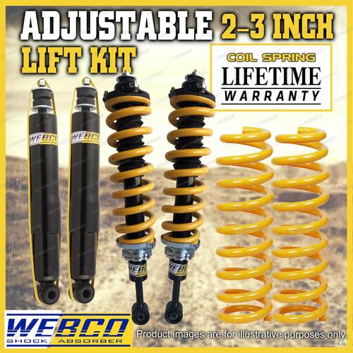 Adjustable 2 - 3 Inch Pre Assembled Lift Kit for Toyota Prado 120 150 05-ON