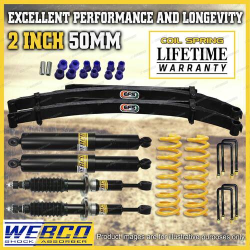 2 Inch Lift Kit Shocks King Coil EFS Leaf Springs for Foton Tunland 12-on