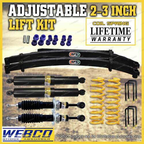 Adjustable 2 - 3 Inch King Coil EFS Leaf Lift Kit for Foton Tunland 12-on