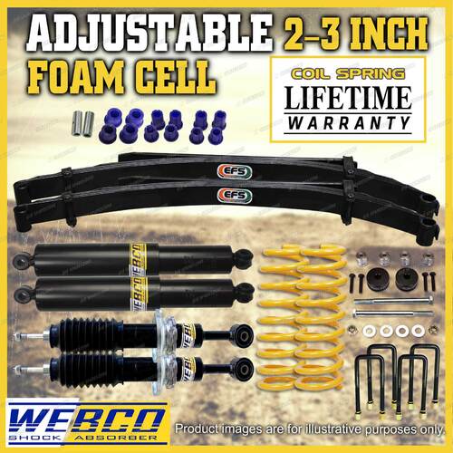 Adjustable 2 - 3 Inch Foam Cell Lift Kit Diff Drop EFS KING for Foton Tunland