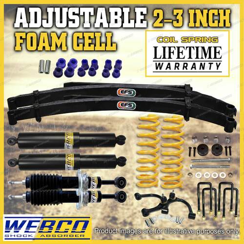 Adjustable 2 - 3 Inch Foam Cell Lift Kit Control Arm EFS Leaf for Foton Tunland