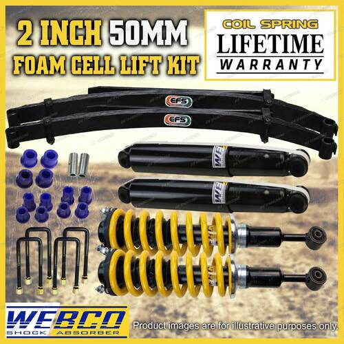 2" Pre Assembled Foam Cell Lift Kit Coil EFS Leaf for Toyota Hilux KUN26 GGN25