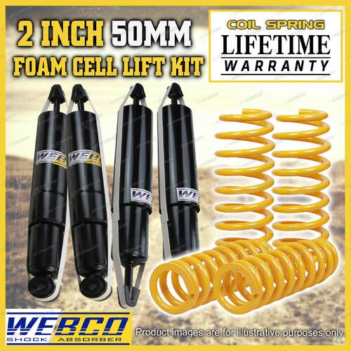 2" 50mm Foam Cell Lift Kit King Coils for Toyota Landcruiser 80 105 Series