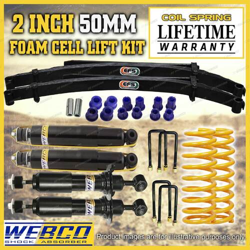 2" Foam Cell Lift Kit Shocks King Coil EFS Leaf for Nissan Navara D40 no STX550