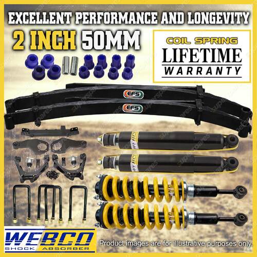 2" Pre Assembled Lift Kit King Springs EFS Leaf Diff for Mitsubishi Triton MQ