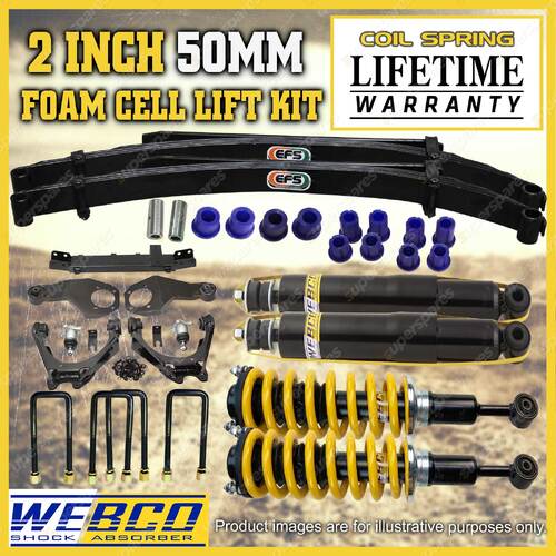 2" Pre Assembled Foam Cell Lift Kit King Coil Leaf Diff for Mitsubishi Triton MQ