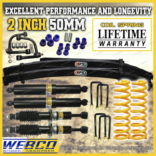 2 Inch Lift Kit Shocks King Spring EFS Leaf Control Arm for Mazda BT50 11-20