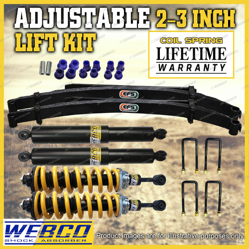 Adjustable 2 - 3 Inch Pre Assembled Lift Kit EFS Leaf for Ford Ranger PX3 18-22