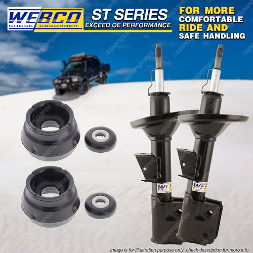 Front Shock Absorbers Strut Mount Bearing Kit for Volkswagen Polo 6R Hatch 09-14