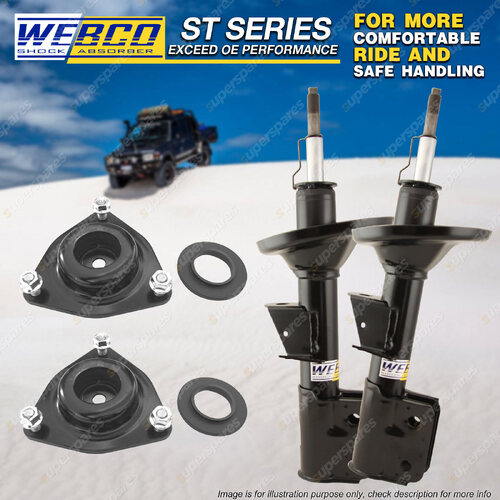 Front Shock Absorbers & Strut Mount Bearing for Mitsubishi Outlander ZG ZH 06-12