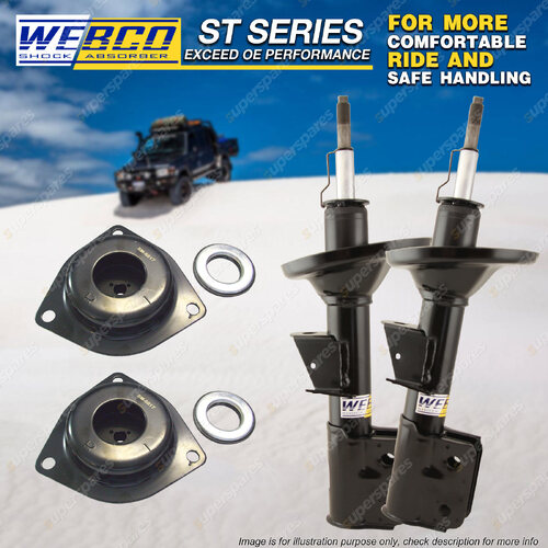 Front Shock Absorbers & Strut Mount Bearing Kit for Nissan Pathfinder R50 99-01