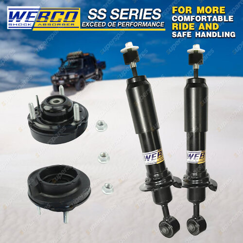 Front Webco Shock Absorbers & Top Strut Mounts for Ford Ranger PX Everest 18-on