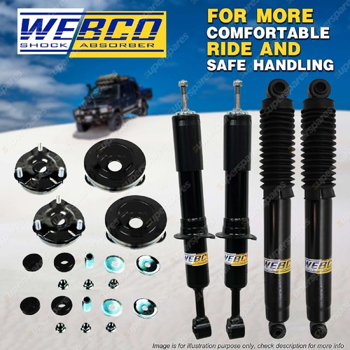 Front + Rear Shock Absorber Strut Mount Kit for GWM Great Wall Cannon 2020-On