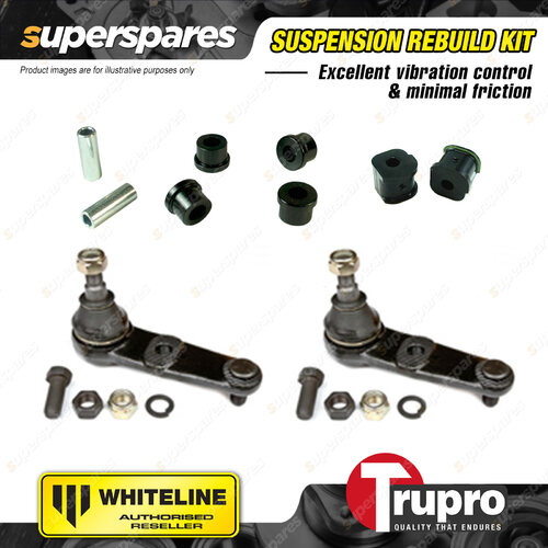 Whiteline Lower Control Arm Bush + Trupro Lower Ball Joint for Hyundai Lantra J1