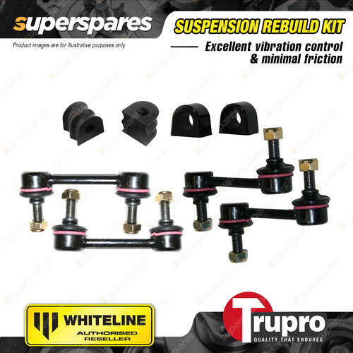 Front & Rear Sway Bar Links + Sway Bar Mount Bushes for Subaru Forester SG