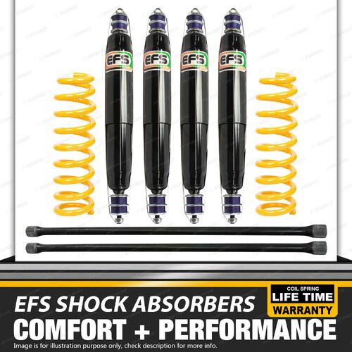 50mm Lift Kit EFS Shock + Torsion Bar + Coil for LANDCRUISER FZJ UZJ 100 Series