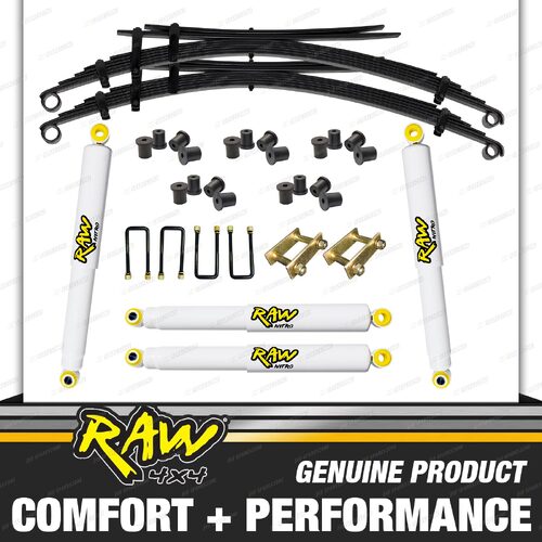 RAW 4x4 Shock + Leaf Springs for MAZDA BT50 07-11 2"50mm Lift Kit 250KG