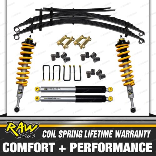 RAW 4x4 Pre Assembled Shock Leaf Springs for TRITON ML MN 2"50mm Lift Kit 350KG