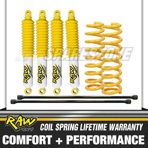 RAW Torsion Bars Coil Springs for Landcruiser 100 SERIES 2"50mm Lift Kit 250KG